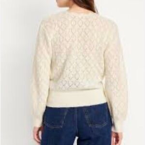 Ryegrass Y2K Women's Elegant Cream Knitted Wrap V-Neck Chunky Sweater Size M EUC